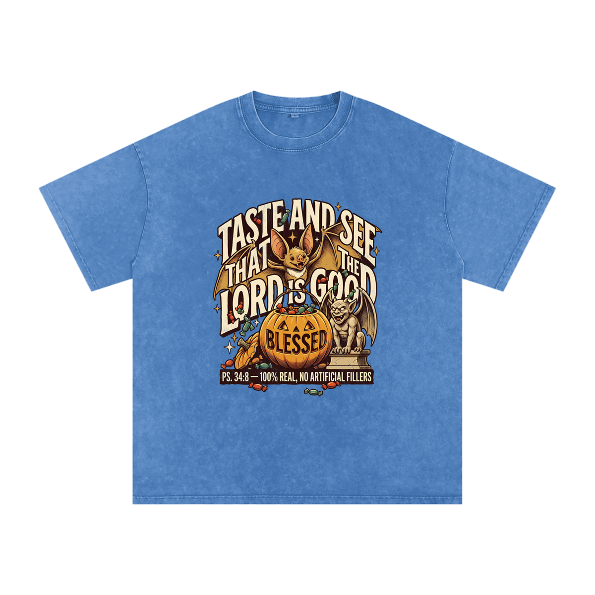Taste Snow Washed Oversized Cotton T-Shirt