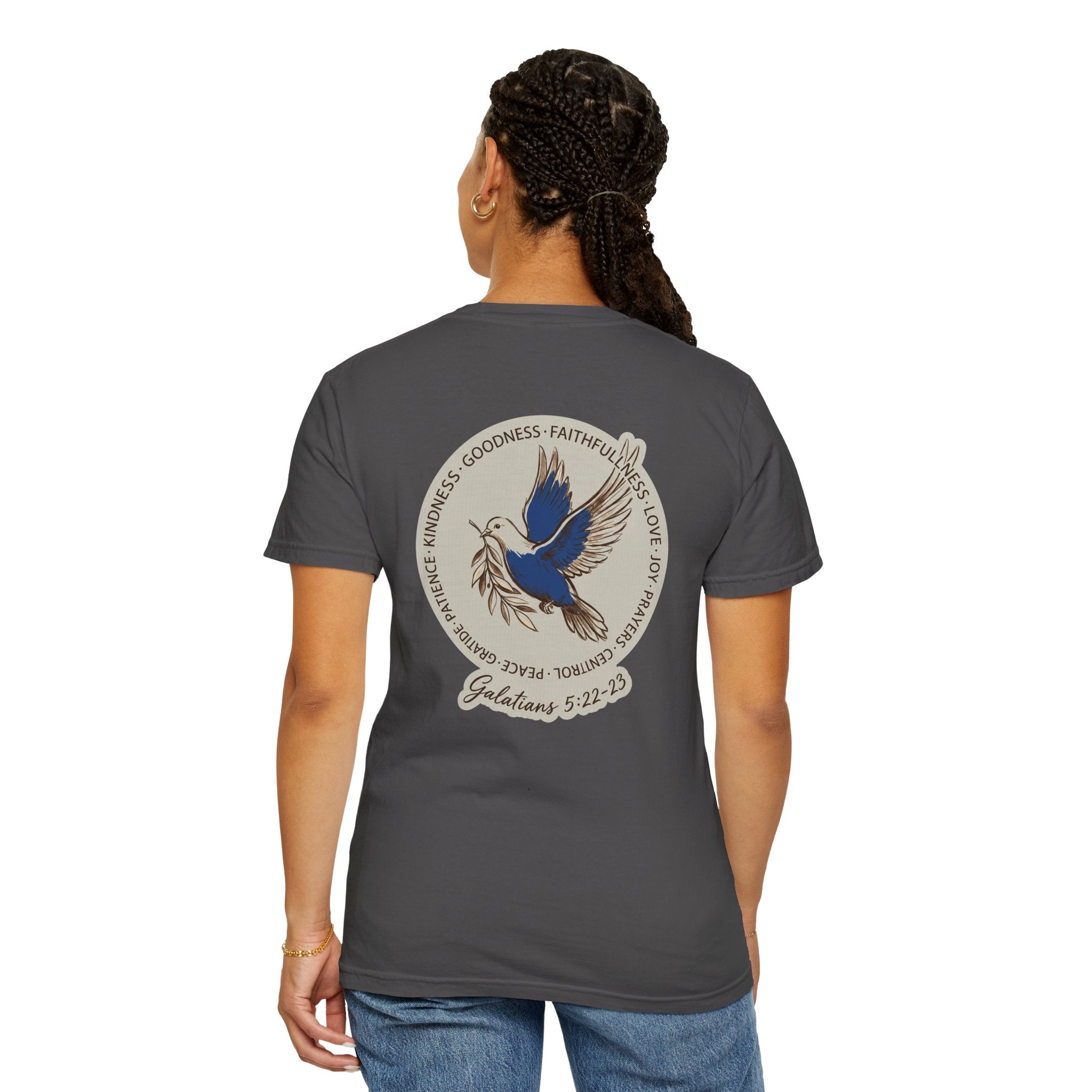Christian Dove T-Shirt — Galatians 5:22-23 Fruit of the Spirit Tee