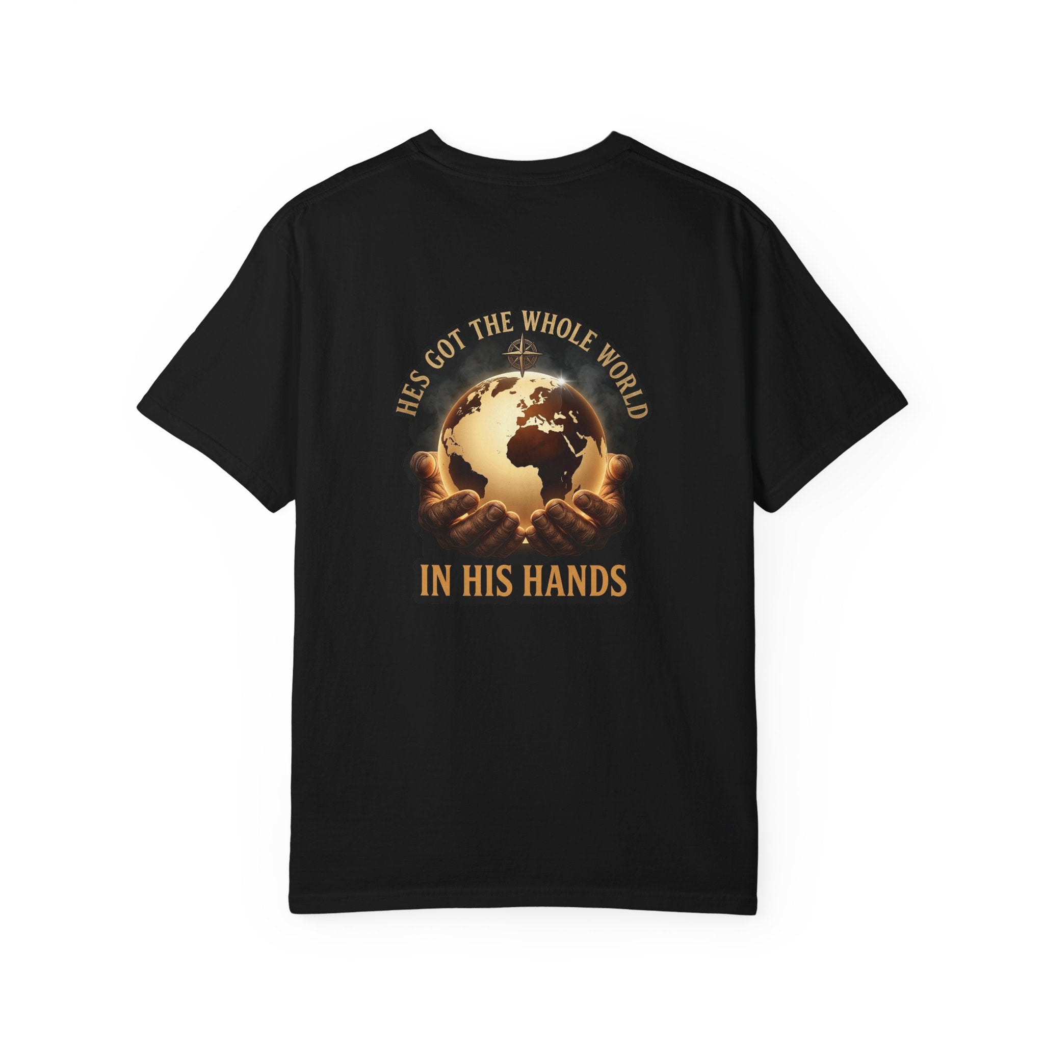 Christian Cross T-Shirt — "He’s Got the Whole World in His Hands" Graphic Tee