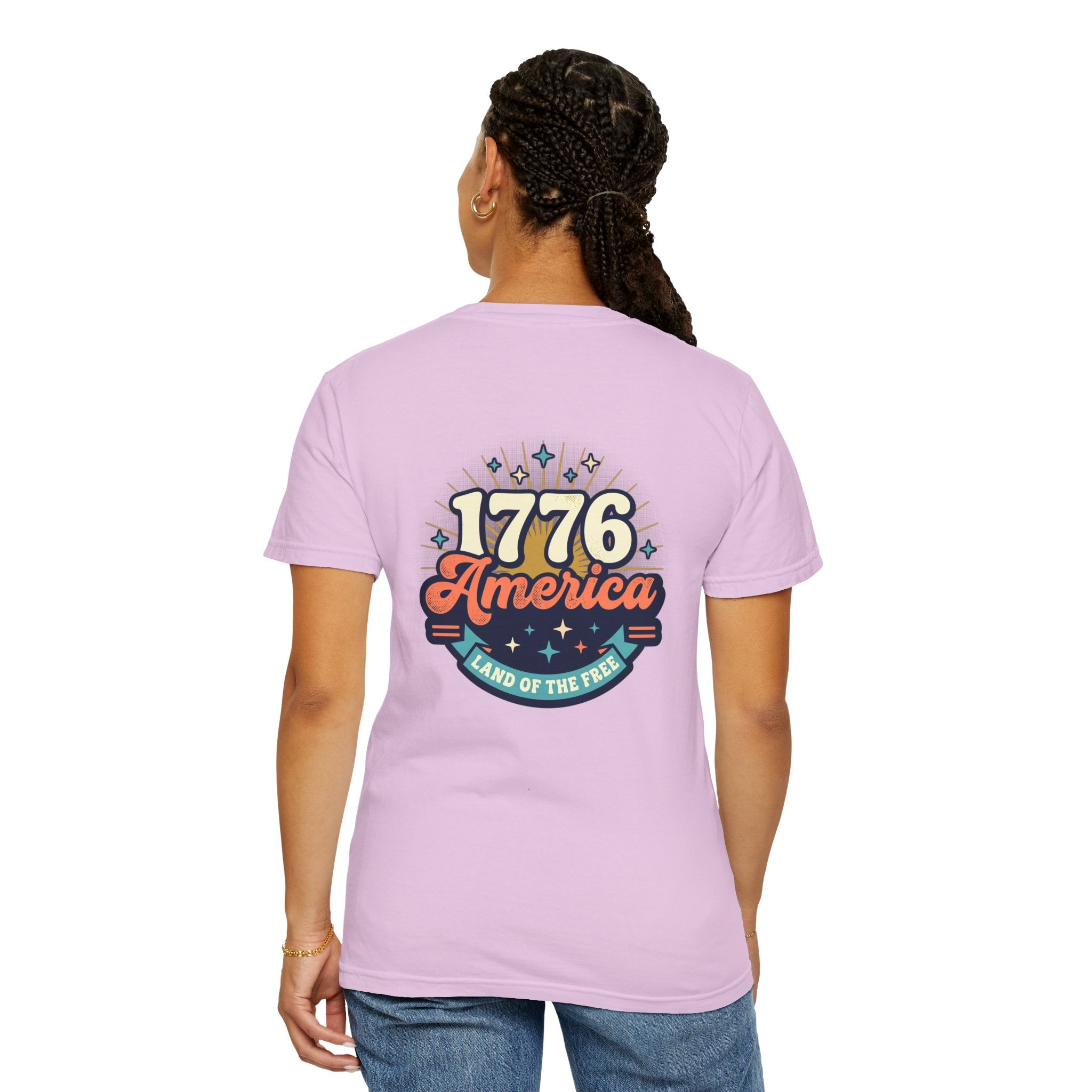 America 1776 Graphic T-Shirt — Patriotic ‘Land of the Free’ Tee