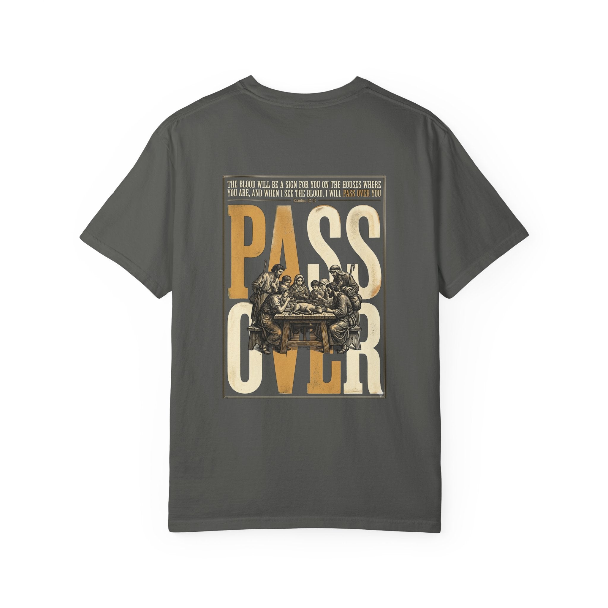 T-Shirt — "Pass Over" Vintage Seder Illustration Religious Holiday Tee