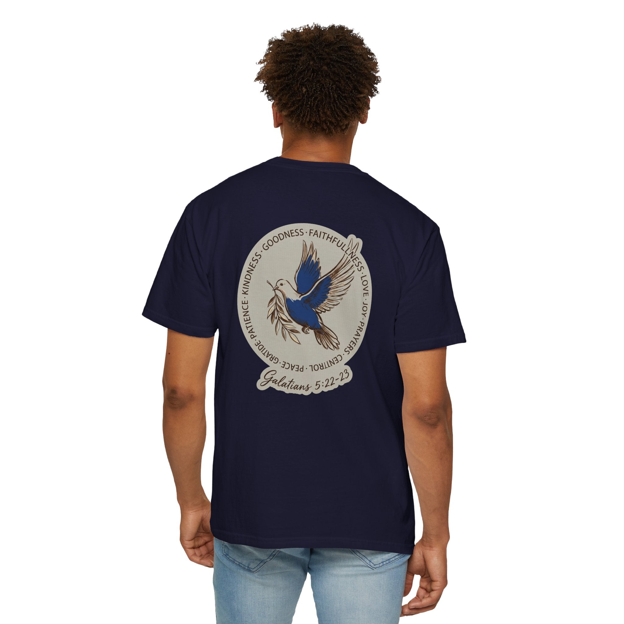 Christian Dove T-Shirt — Galatians 5:22-23 Fruit of the Spirit Tee