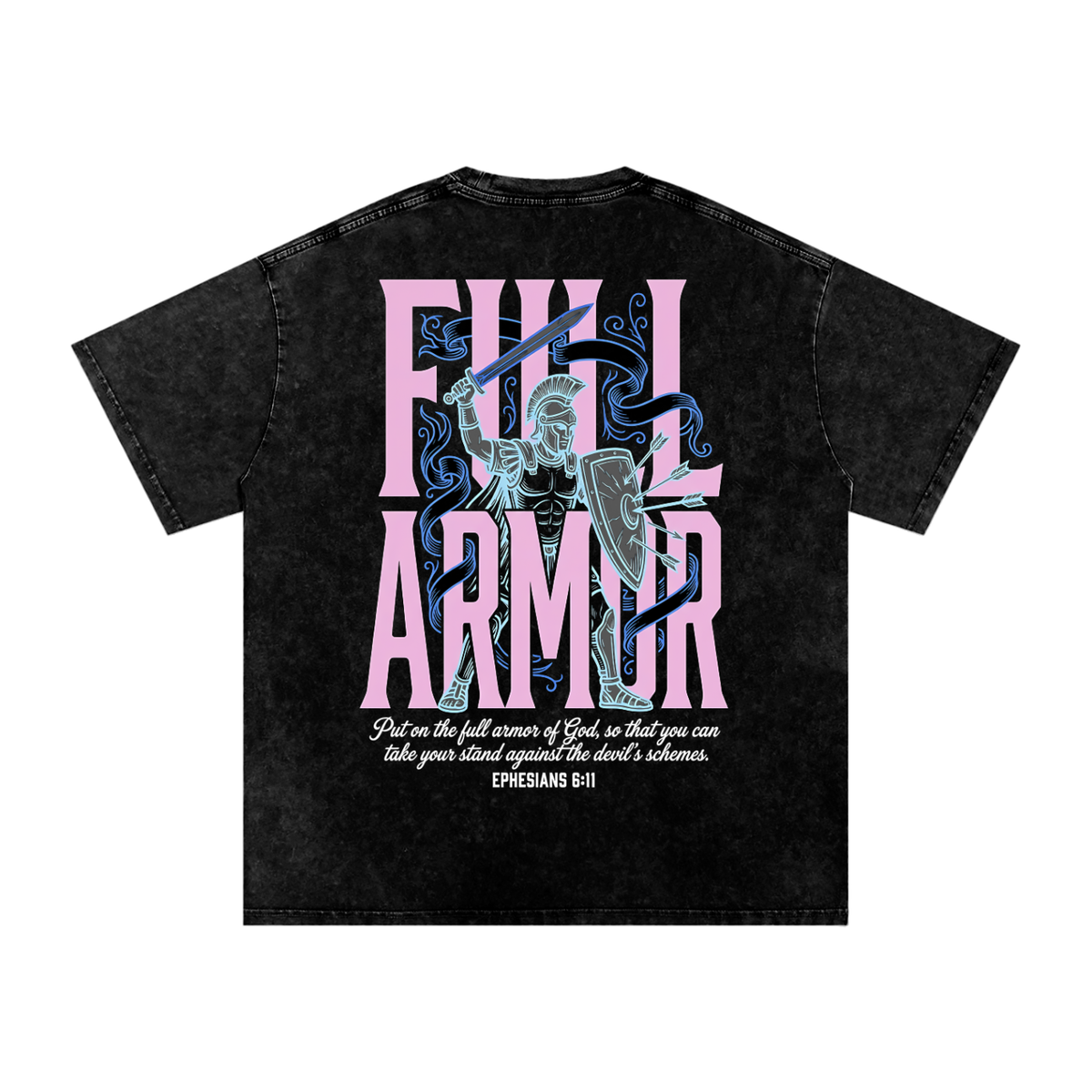 Full Armor Snow Washed Oversized Cotton T-Shirt