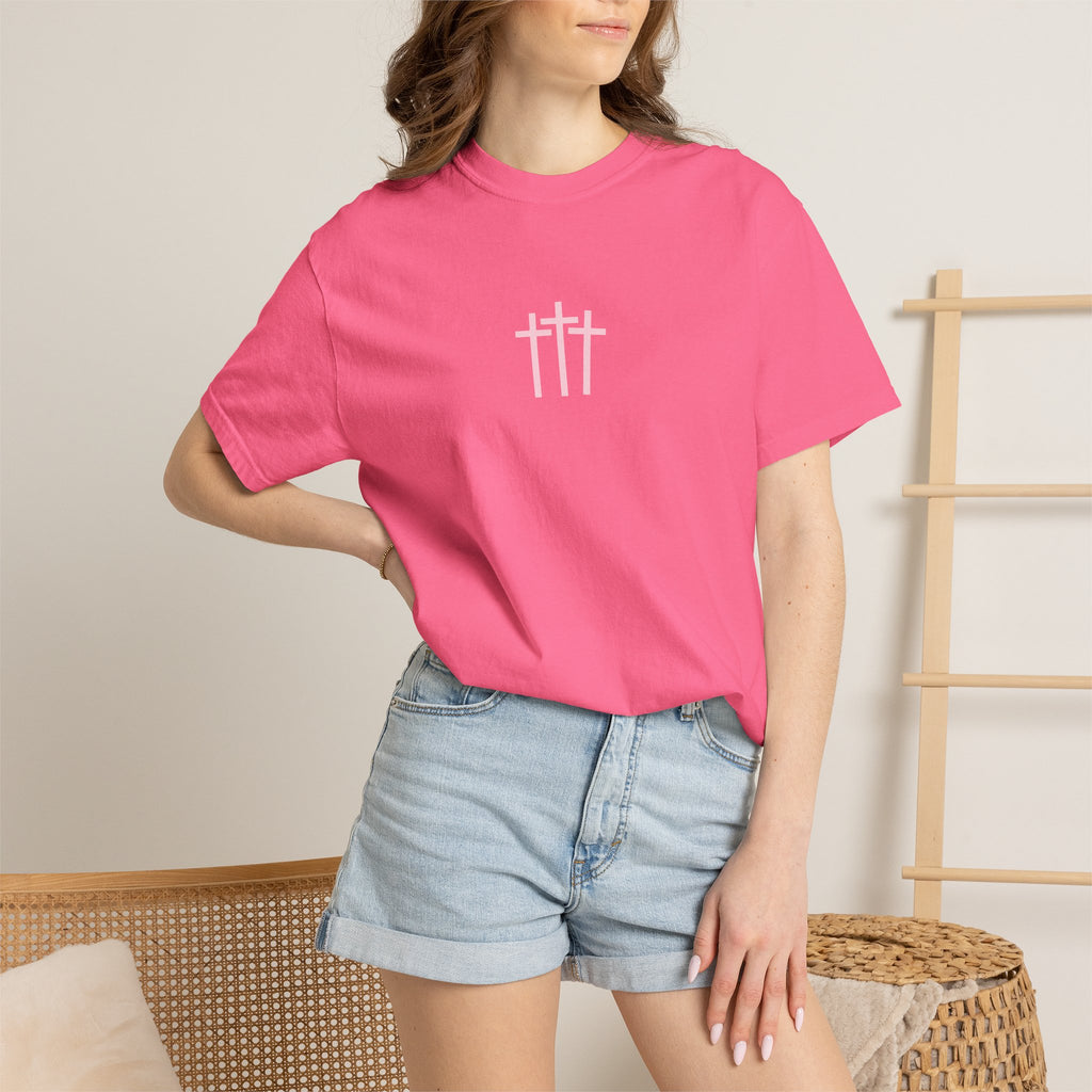 Walk by T-shirt | Christian Cross Tee Bright