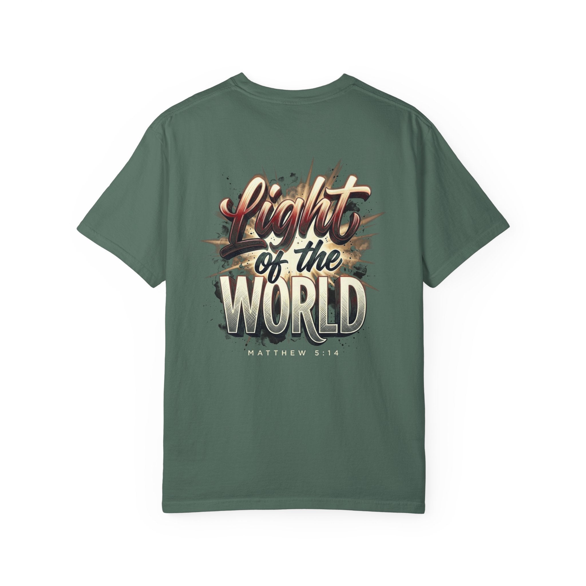 Christian 'Light of the World' Graphic T-Shirt — Matthew 5:14 Faith Tee