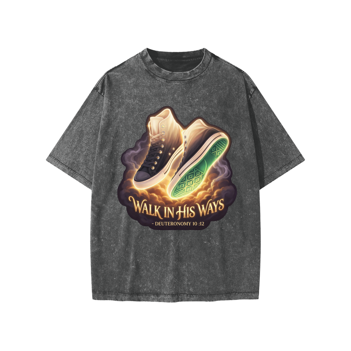 Walk in his Way Snow Washed Kids' T-Shirt