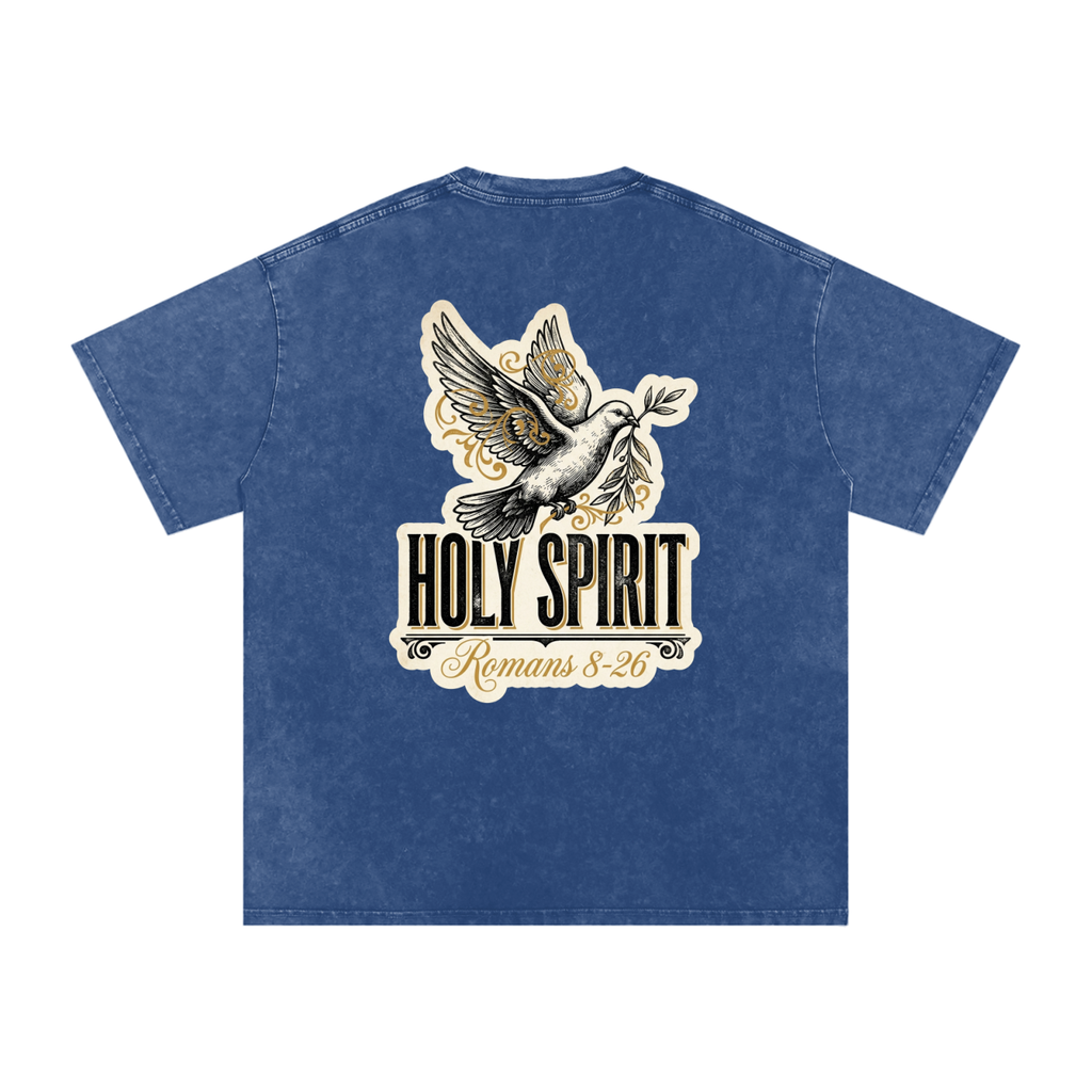 Holy spirt Snow Washed Oversized Cotton T-Shirt