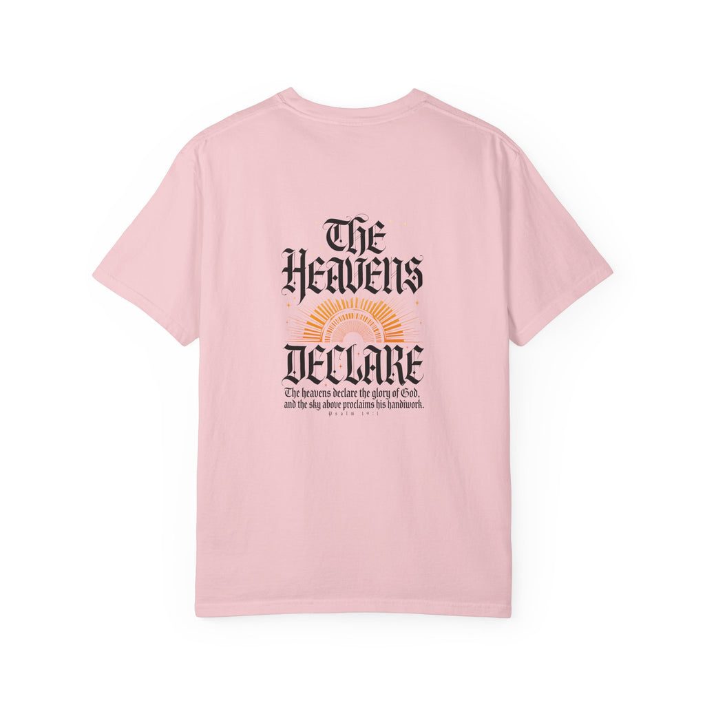 The heavens declare T-shirt | Christian Cross Tee LIGHT