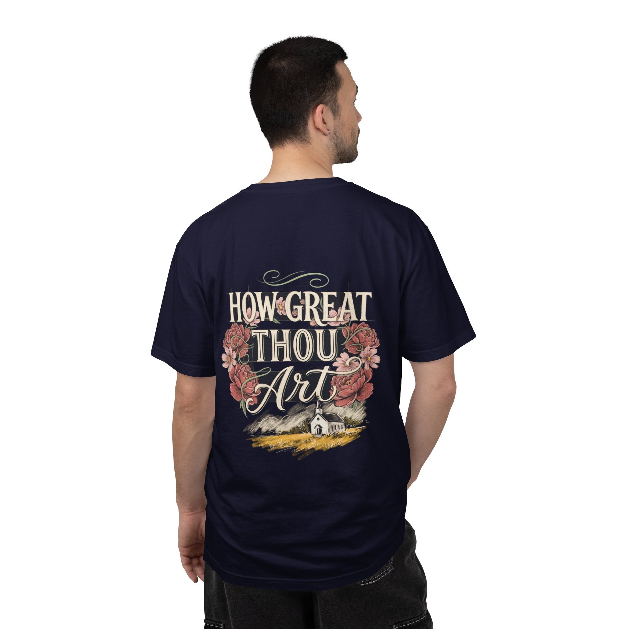 How Great Thou Art T-Shirt — Christian Cross Faith Tee