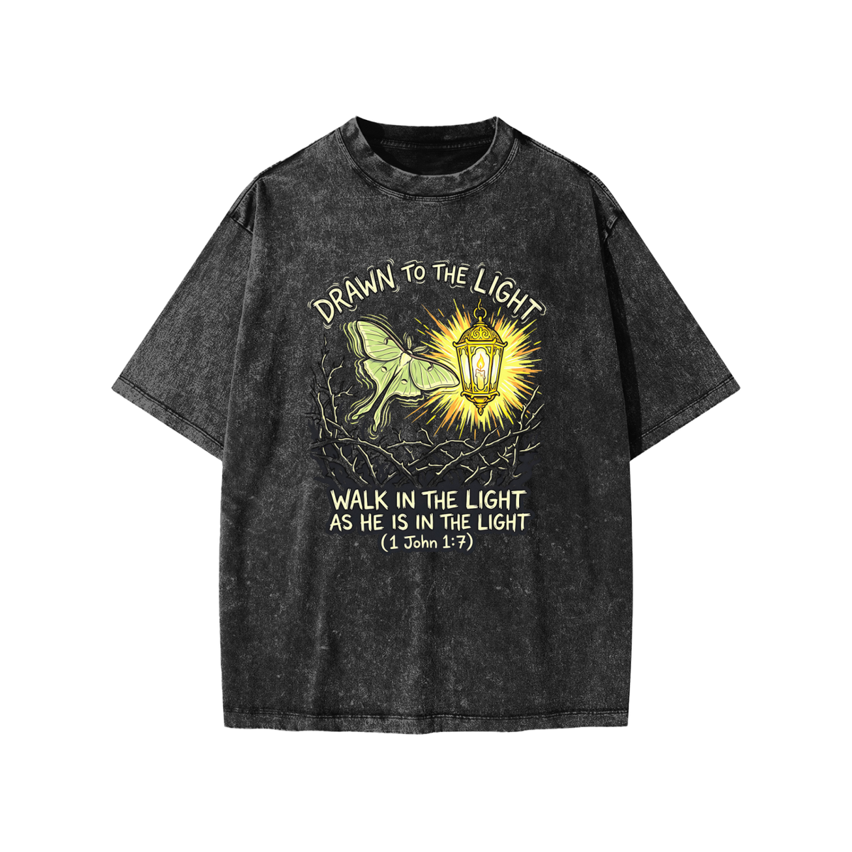 Moth Snow Washed Kids' T-Shirt