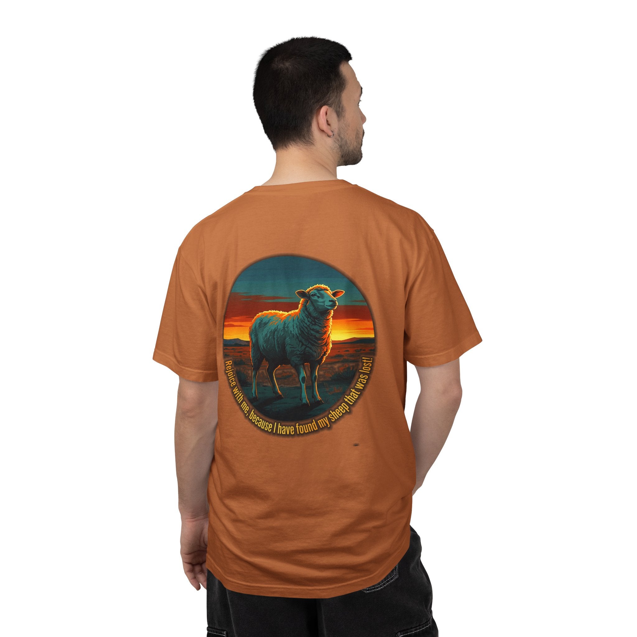 Christian Sheep T-Shirt — 'I Know My Sheep' Garment-Dyed Tee