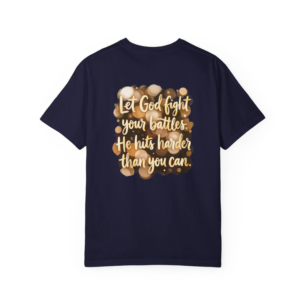 God fight your battles T-shirt | Christian Cross Tee