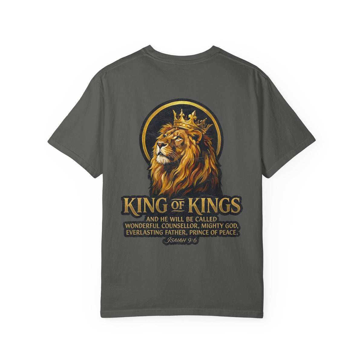 King of Kings T-Shirt — Lion Crown Christian Tee