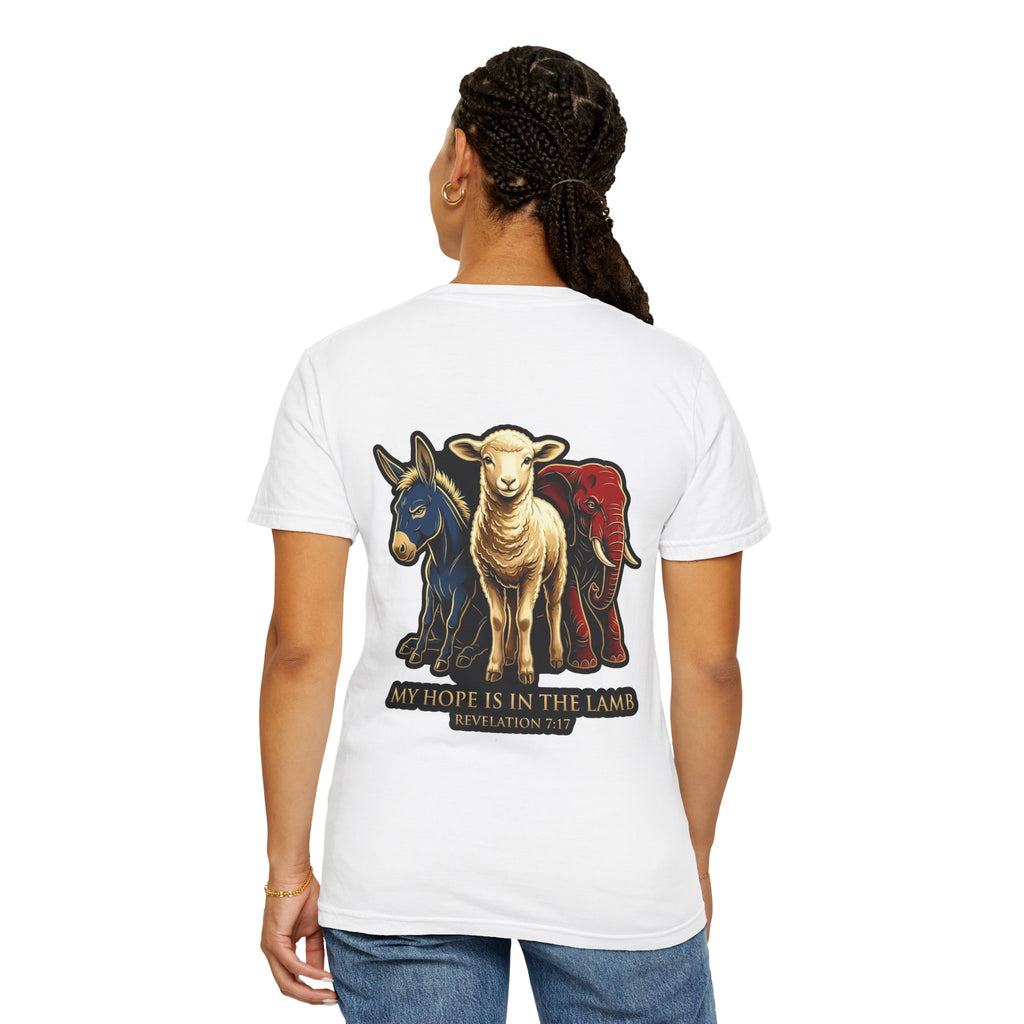 Christian Lamb Tee — "My Hope Is In The Lamb" Graphic T-Shirt