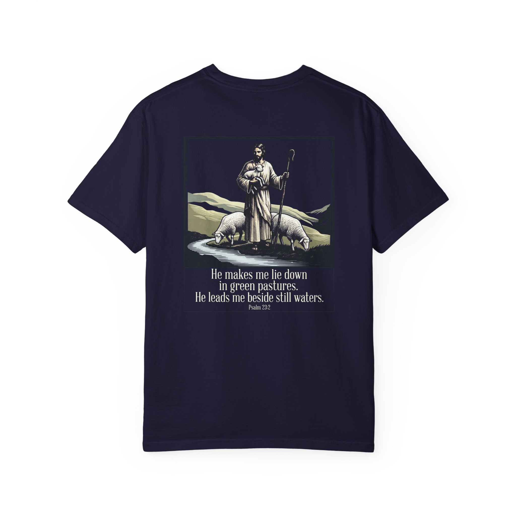Green pastures T-shirt | Christian Cross Tee