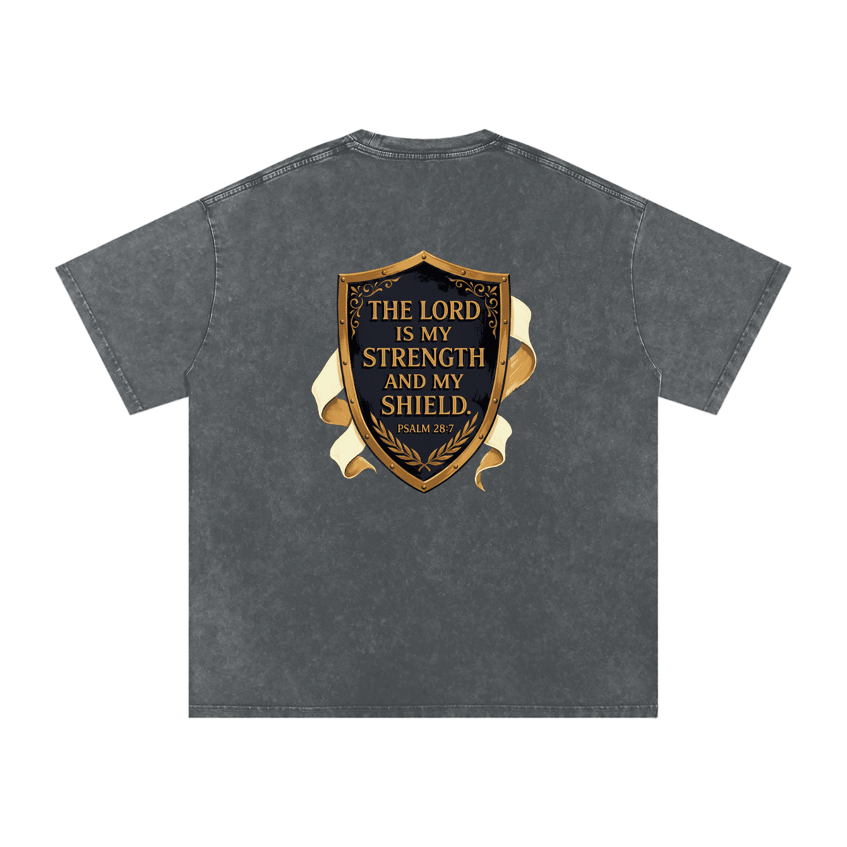 Shield Snow Washed Oversized Cotton T-Shirt