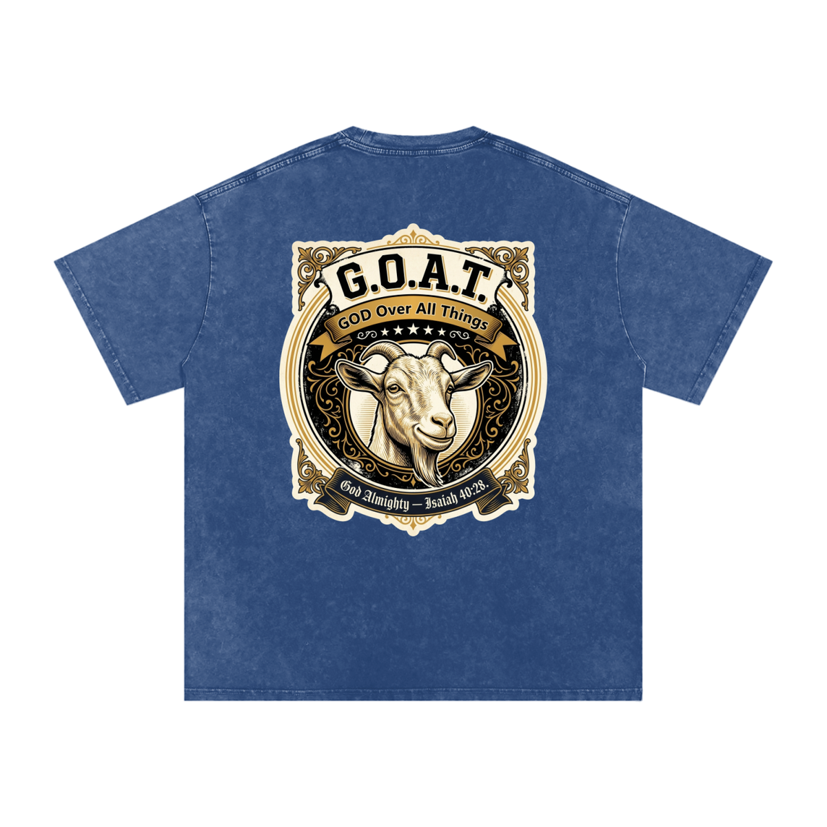 GOAT Snow Washed Oversized Cotton T-Shirt