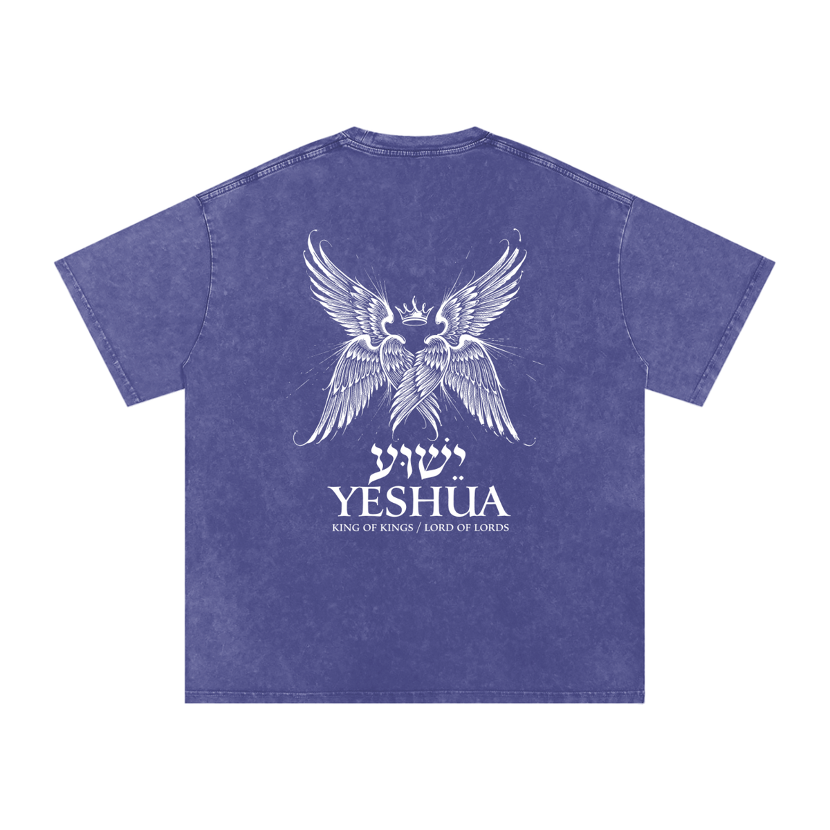 Yeshua Snow Washed Oversized Cotton T-Shirt