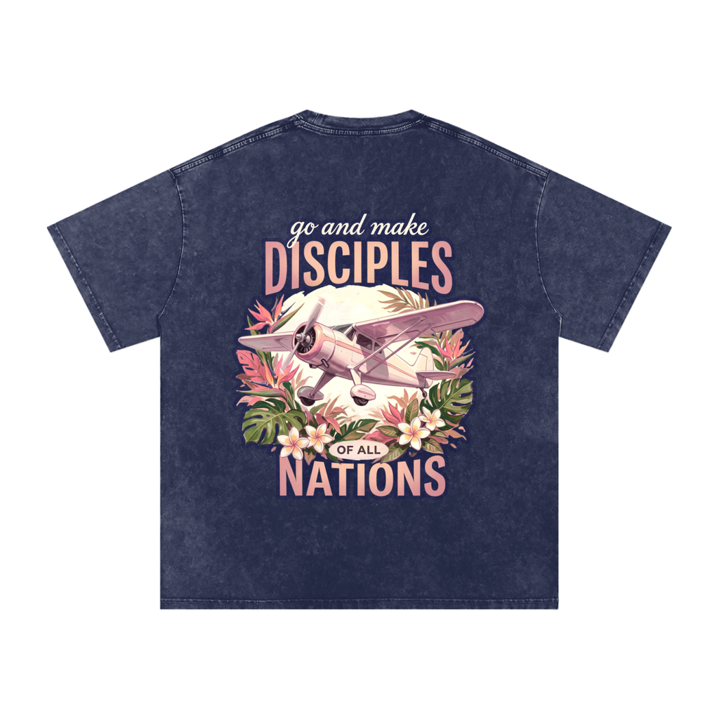 Disciples Snow Washed Oversized Cotton T-Shirt
