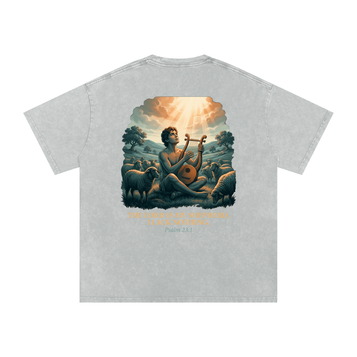 David Snow Washed Oversized Cotton T-Shirt