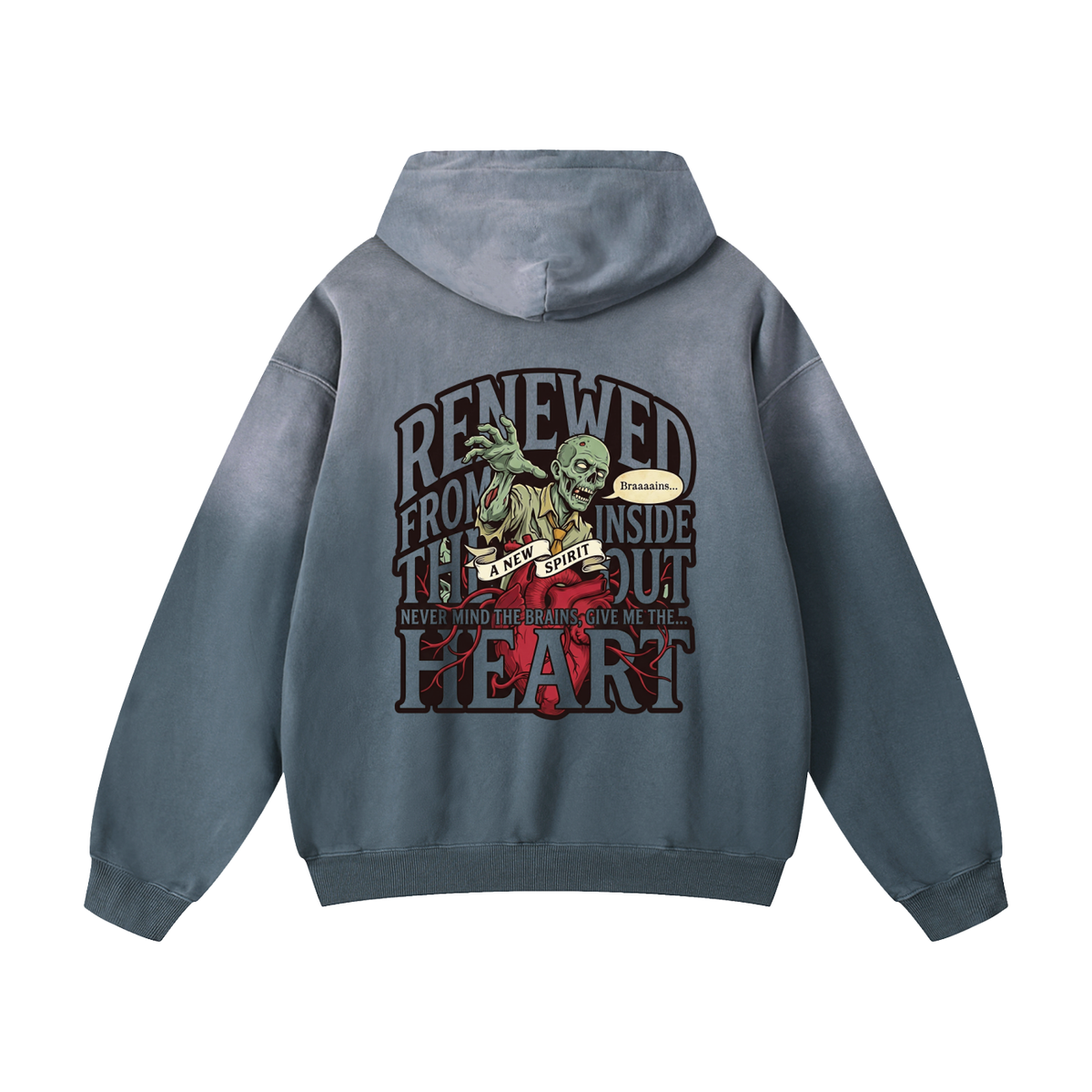 Zombie Heavyweight Sunfade Oversized Hoodie