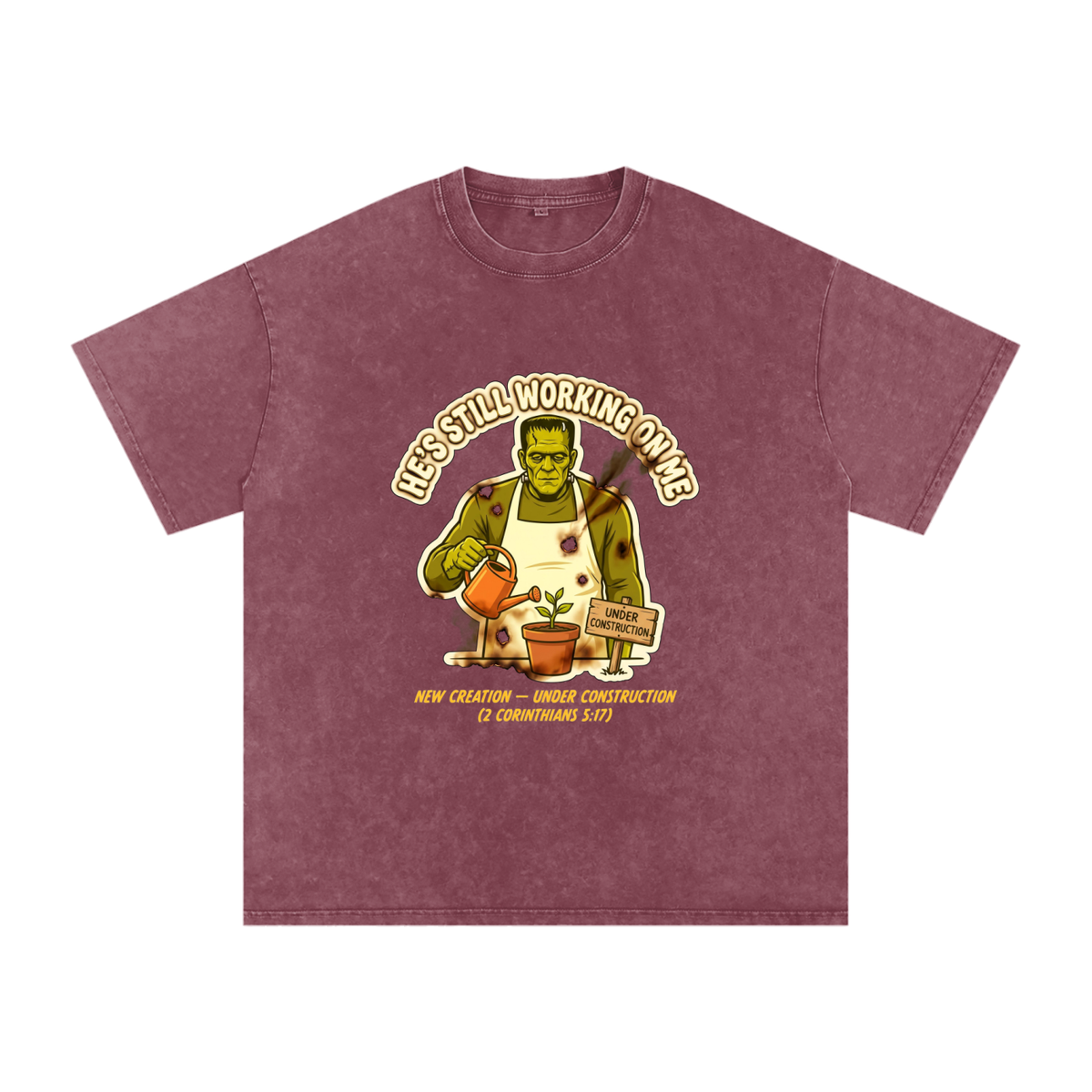 Franky Snow Washed Oversized Cotton T-Shirt