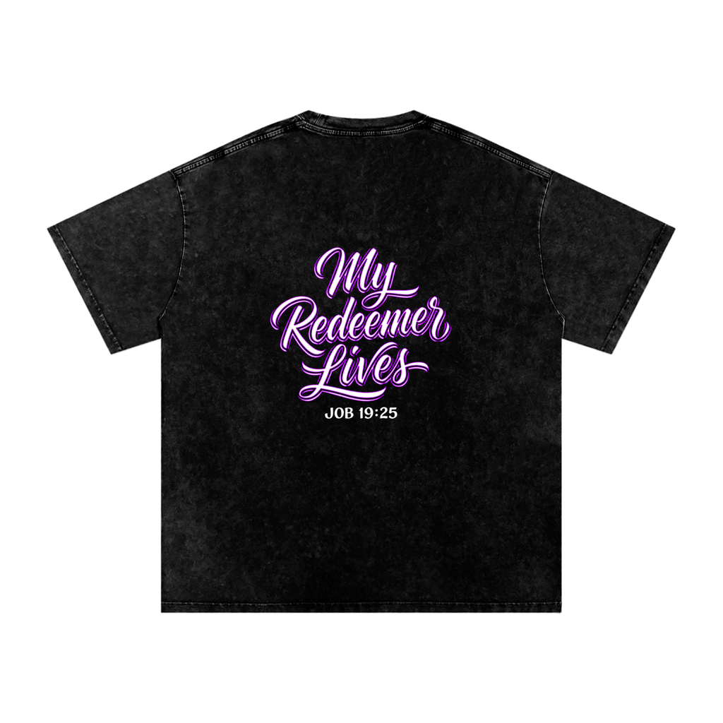 Redeemer Snow Washed Oversized Cotton T-Shirt