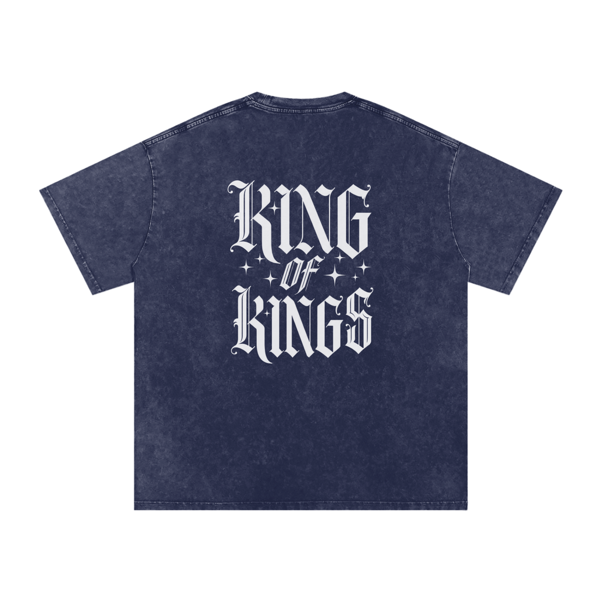 King of Kings Snow Washed Oversized Cotton T-Shirt
