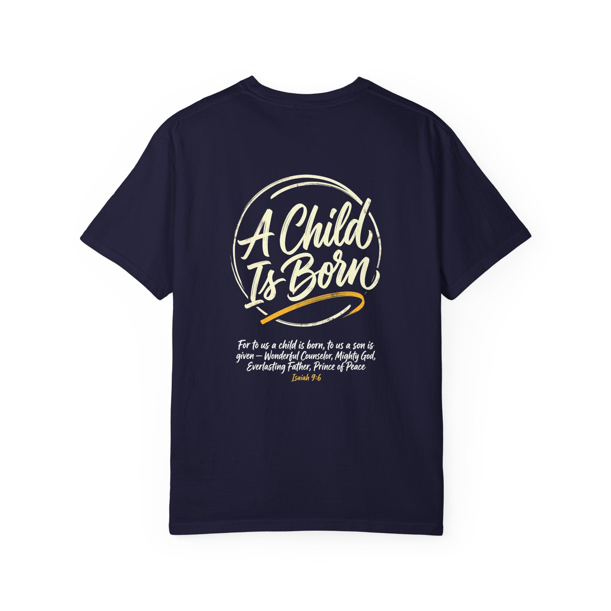 A child is born T-shirt | Christian Cross Tee