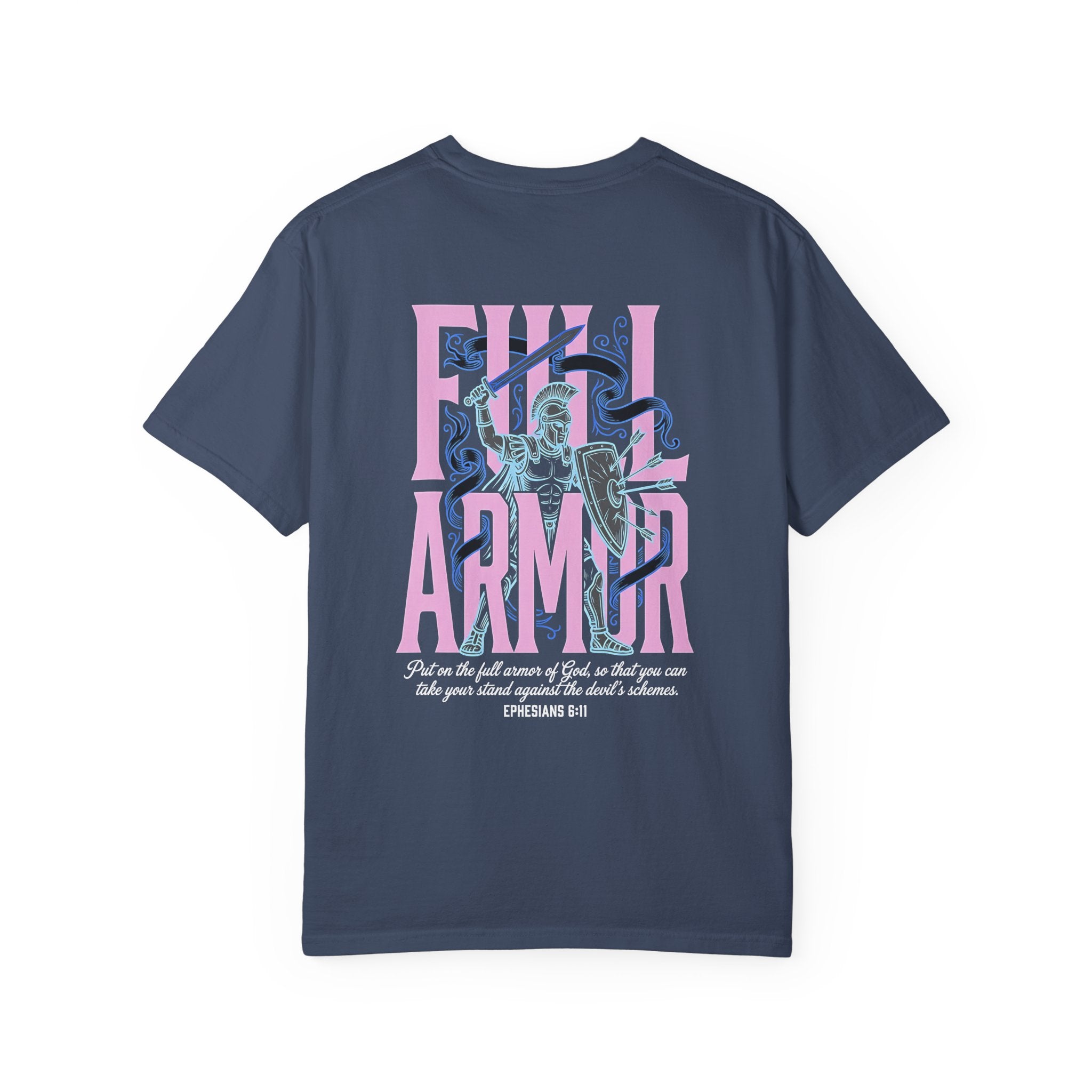 Full Armor T-Shirt — Christian Cross Graphic Tee (Ephesians 6:11)