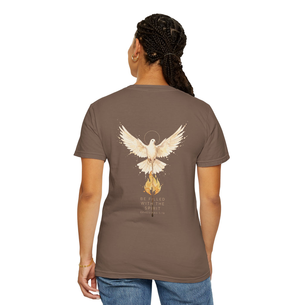 Dove & Flame Graphic T-Shirt — Rising From the Ashes Inspirational Tee