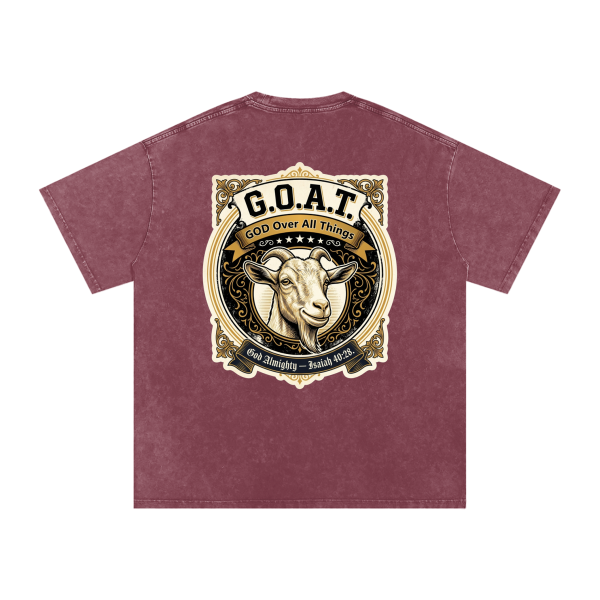 GOAT Snow Washed Oversized Cotton T-Shirt