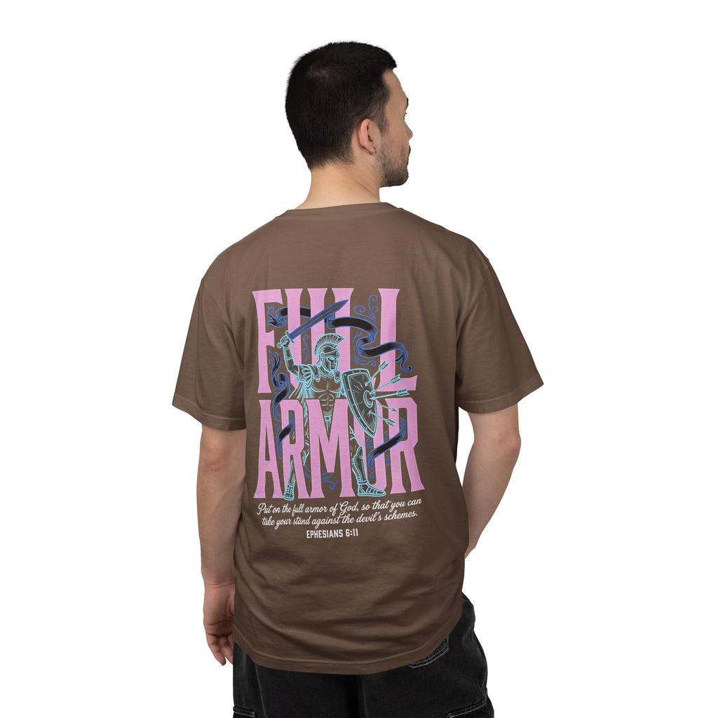 Full Armor T-Shirt — Christian Cross Graphic Tee (Ephesians 6:11)