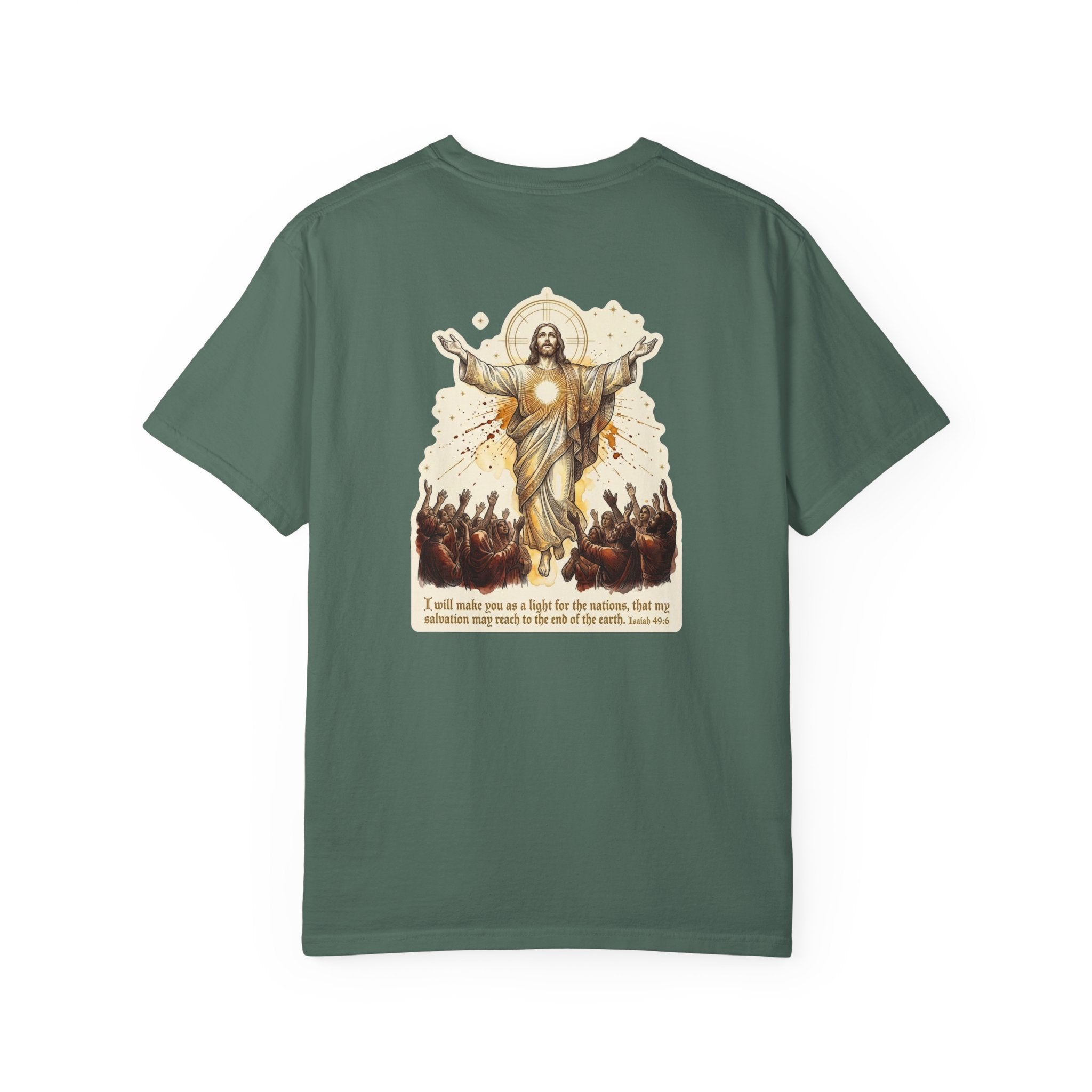 Christian Resurrection T‑Shirt — Jesus with Three Crosses Graphic
