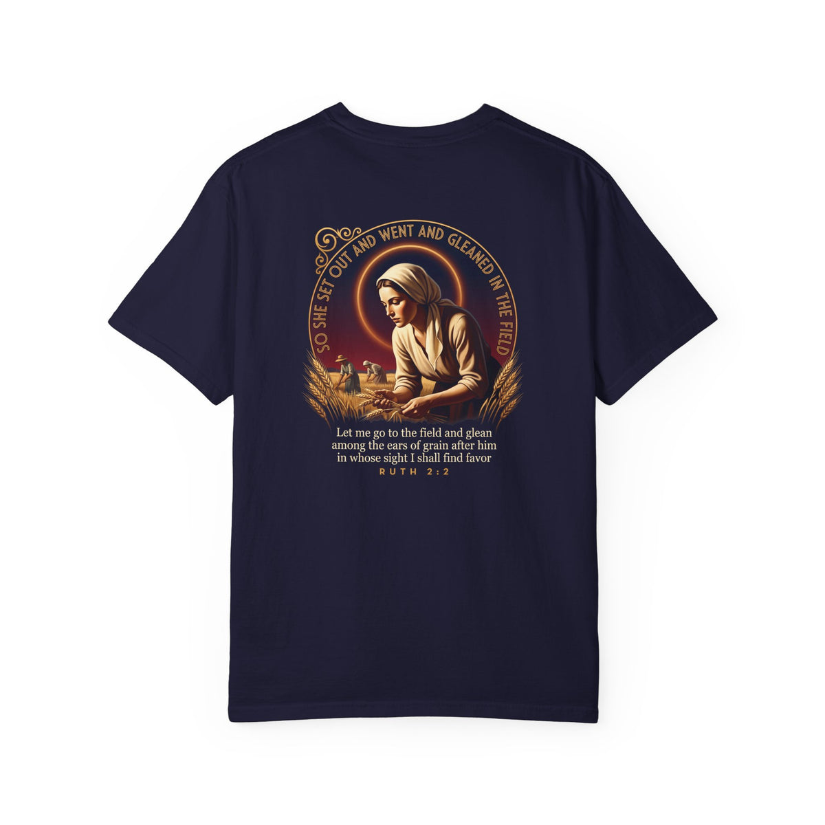 Christian Cross T-Shirt — Ruth Gleaning in the field