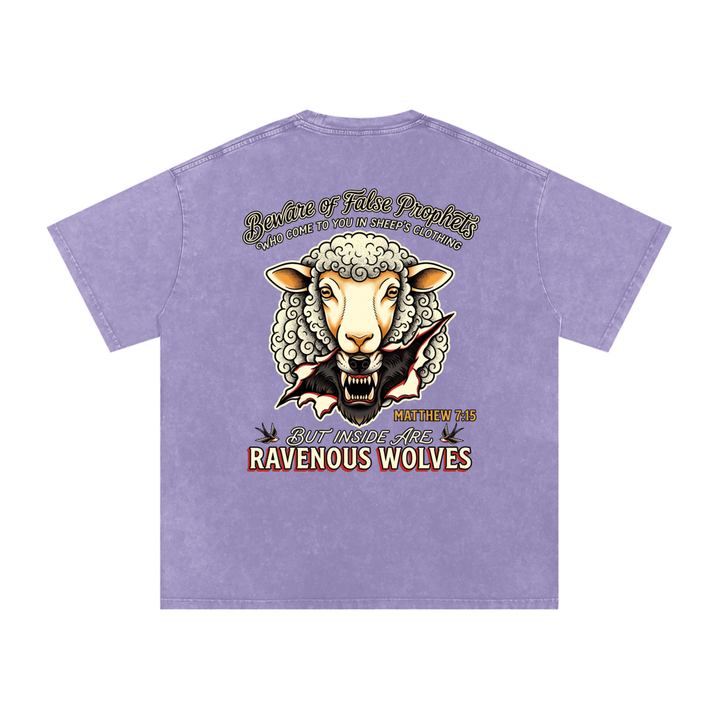 False profits Snow Washed Oversized Cotton T-Shirt