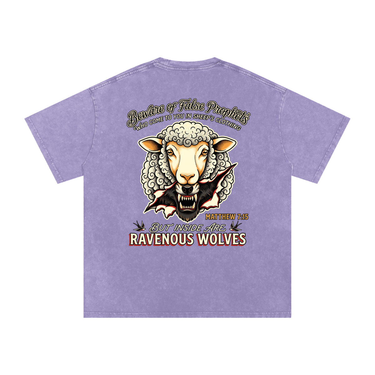 False profits Snow Washed Oversized Cotton T-Shirt