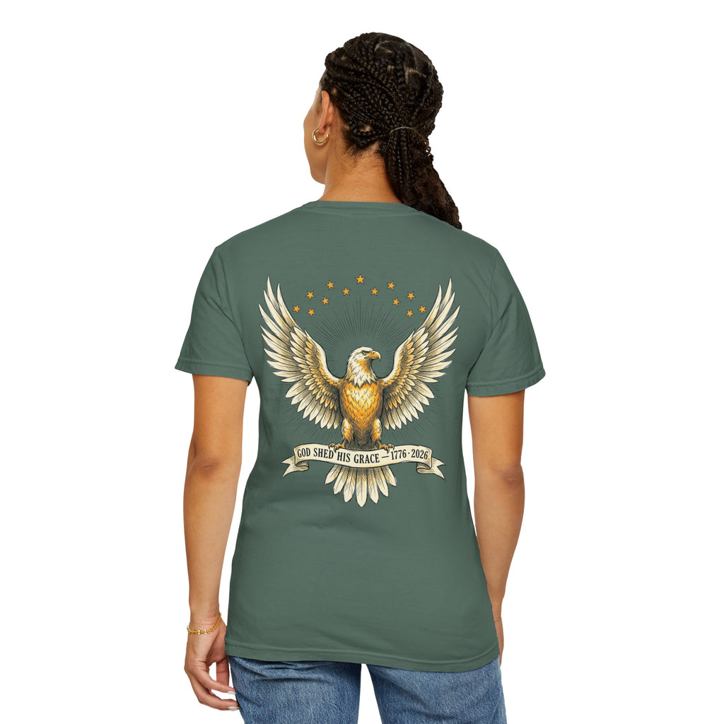 America Eagle T‑Shirt — Patriotic Eagle Graphic Tee with “America” Front Text