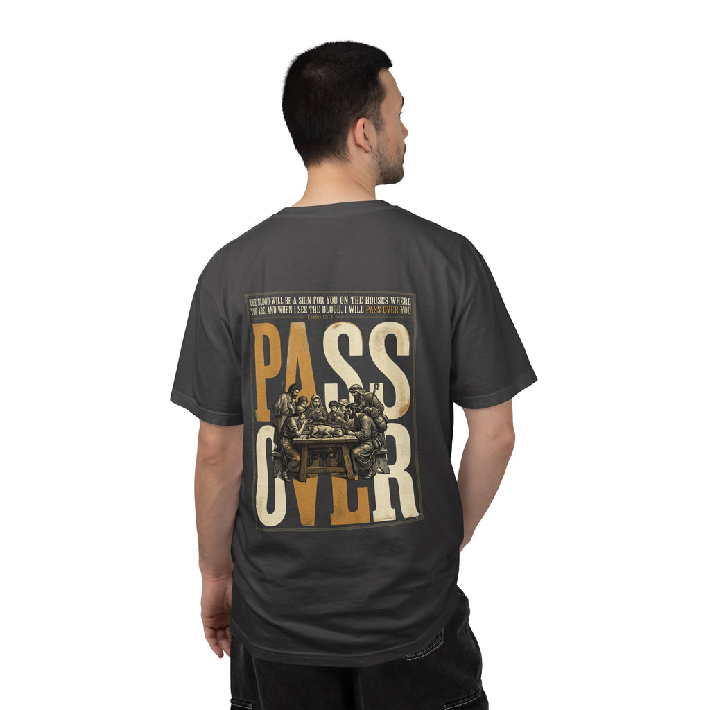 T-Shirt — "Pass Over" Vintage Seder Illustration Religious Holiday Tee