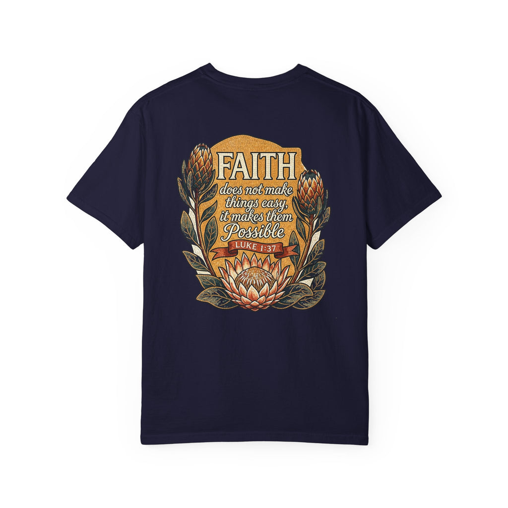 Faith Christian Cross T-Shirt — "I Surrender All" Vintage Faith Graphic Tee