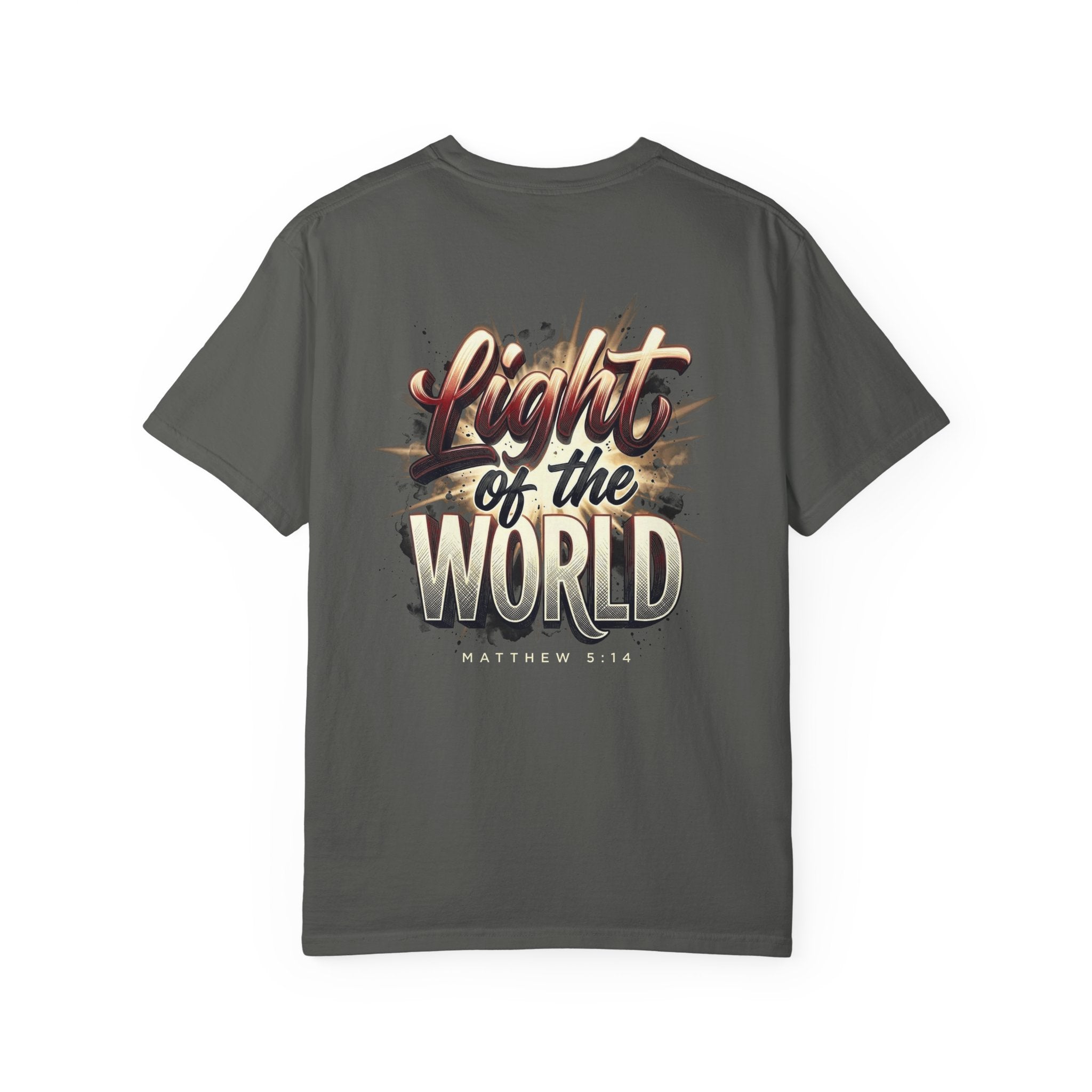 Christian 'Light of the World' Graphic T-Shirt — Matthew 5:14 Faith Tee