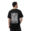 Religious Graphic T-Shirt — Angel, Skull & Scripture Back Print