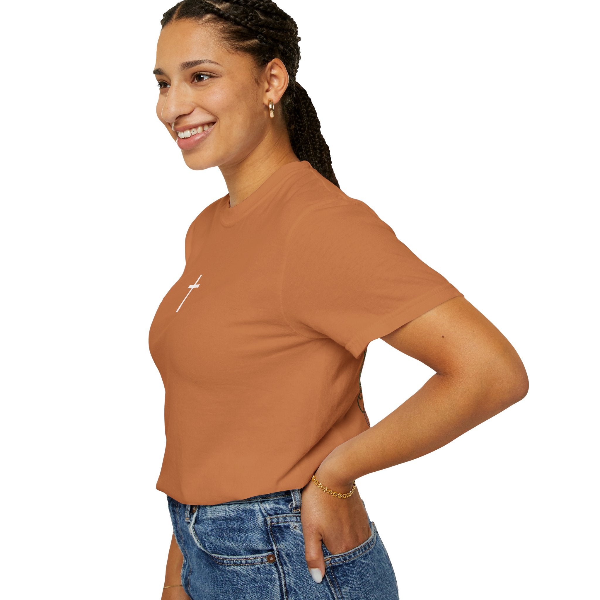Christian Cross T-Shirt — ‘Give Thanks to the Lord’ Dove Graphic Tee