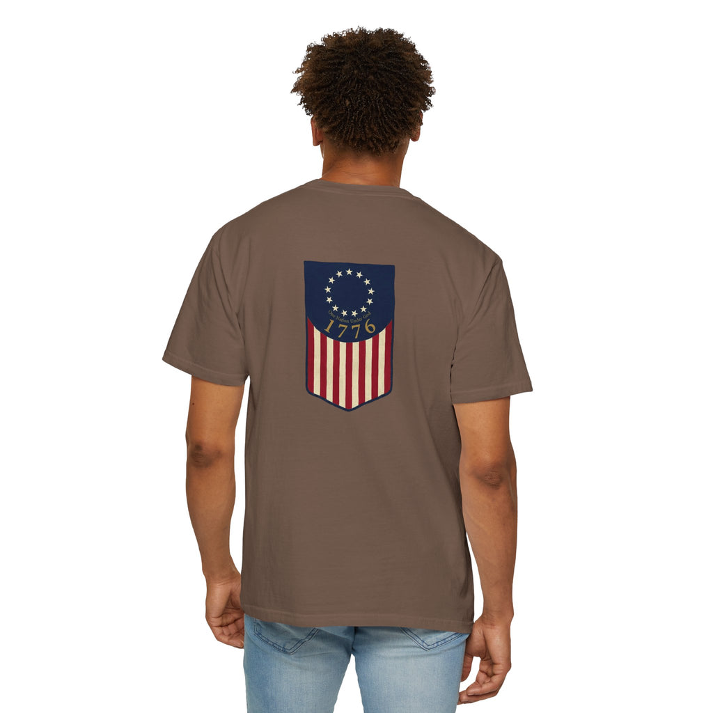 America 1776 Flag Badge T-Shirt