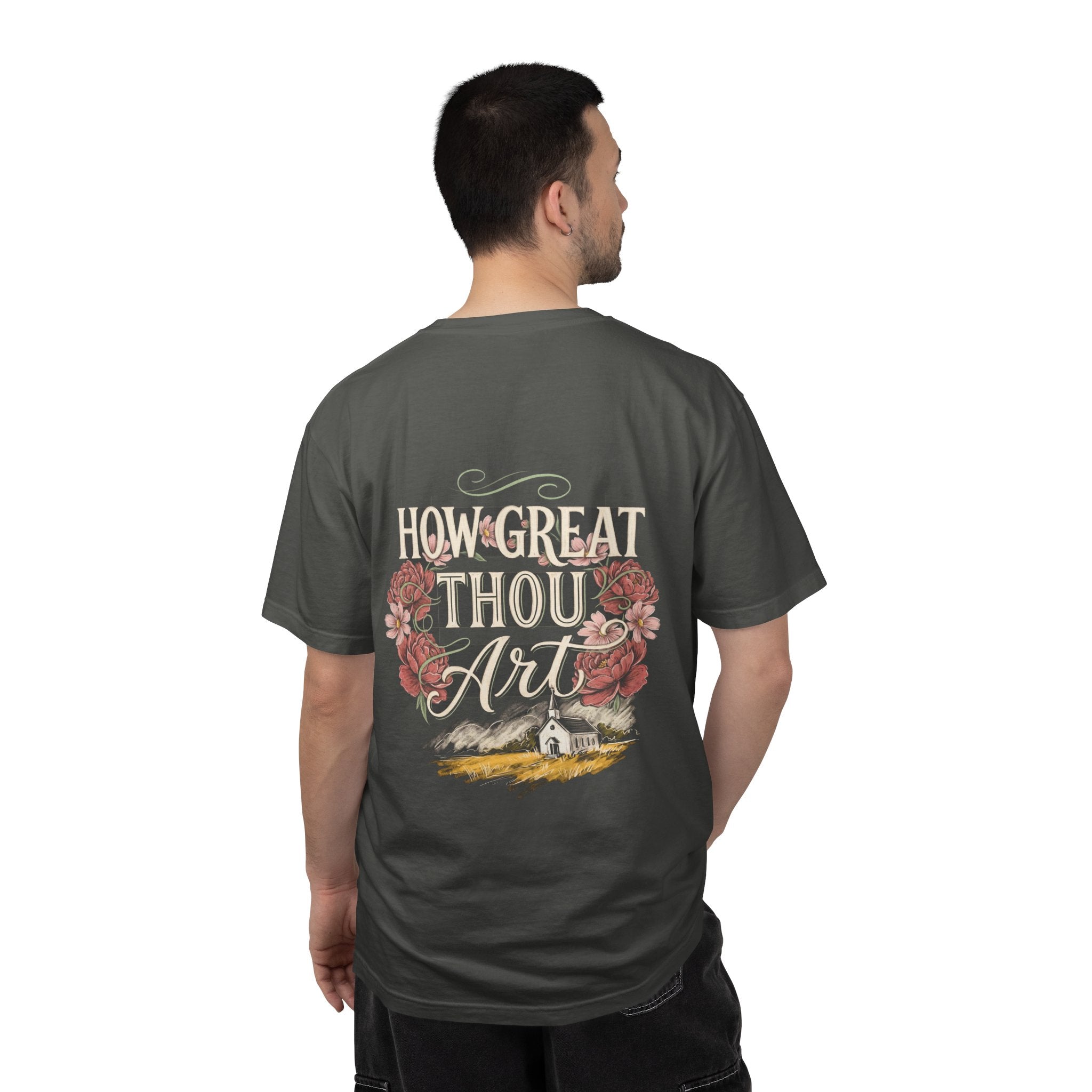 How Great Thou Art T-Shirt — Christian Cross Faith Tee