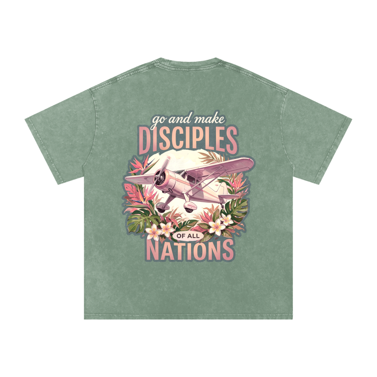 Disciples Snow Washed Oversized Cotton T-Shirt