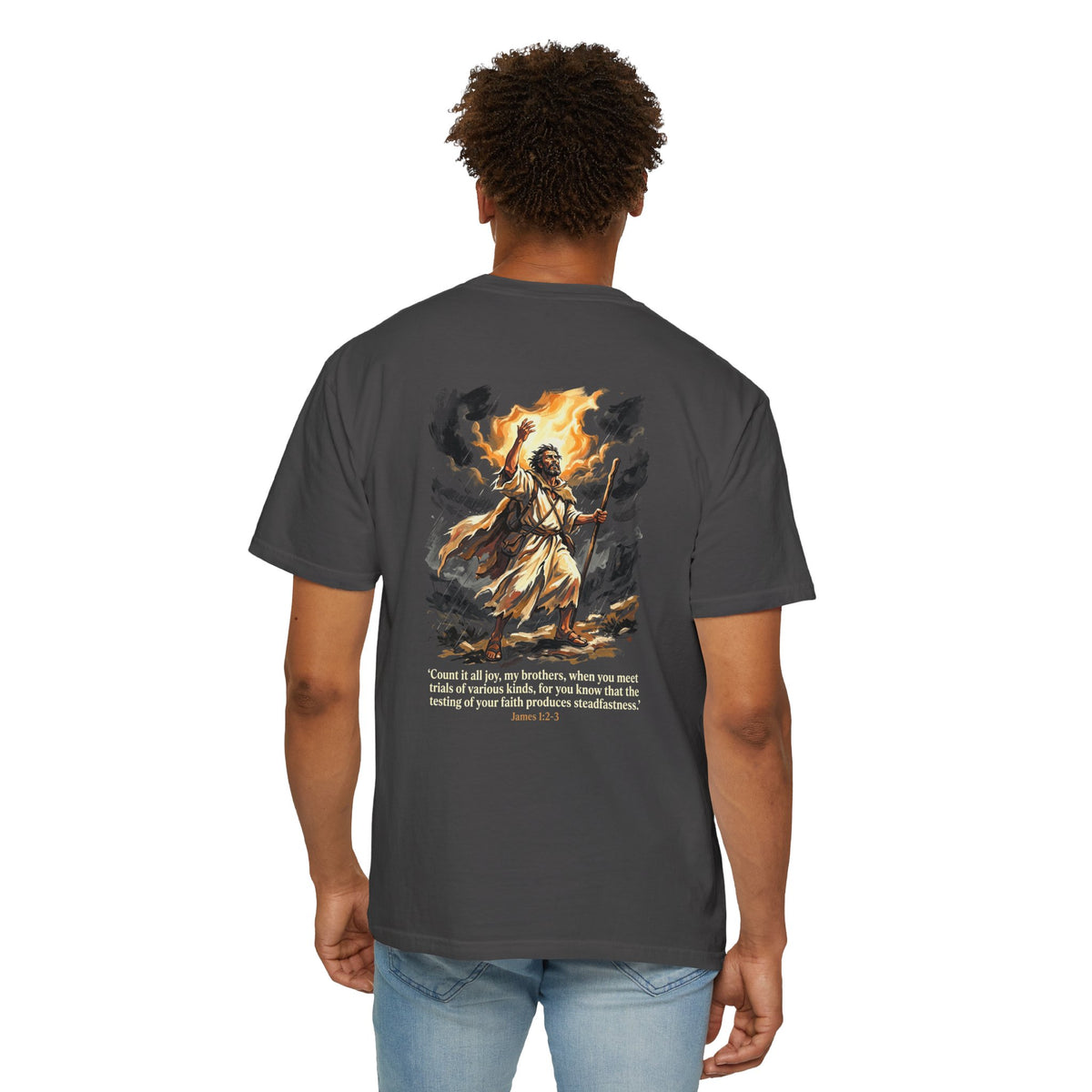 Biblical Jesus Walking on Water T-Shirt — Inspirational Scripture Graphic Tee
