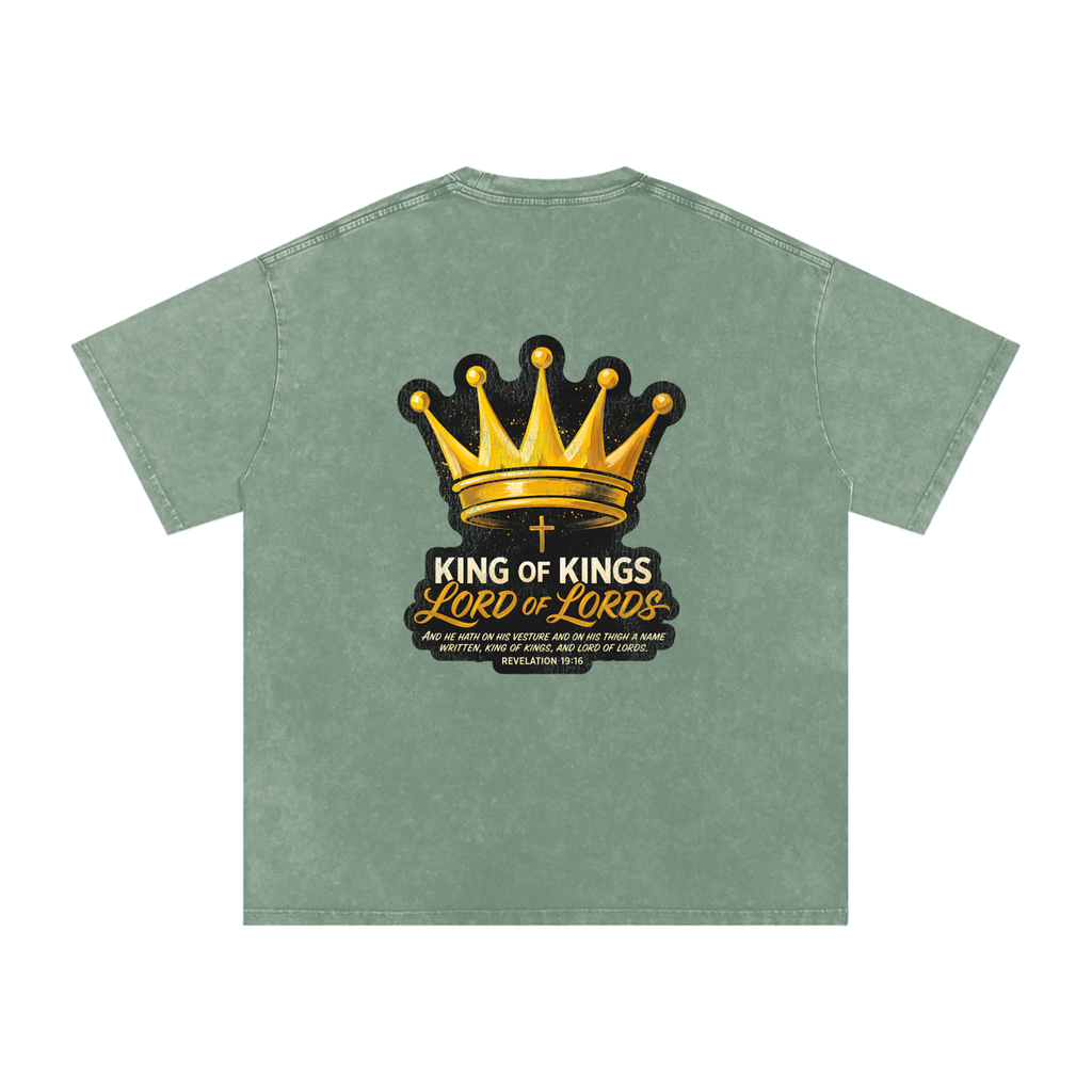 Lord of Lords Snow Washed Oversized Cotton T-Shirt