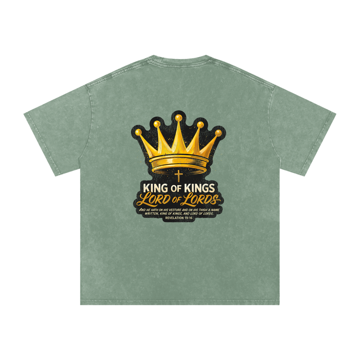 Lord of Lords Snow Washed Oversized Cotton T-Shirt