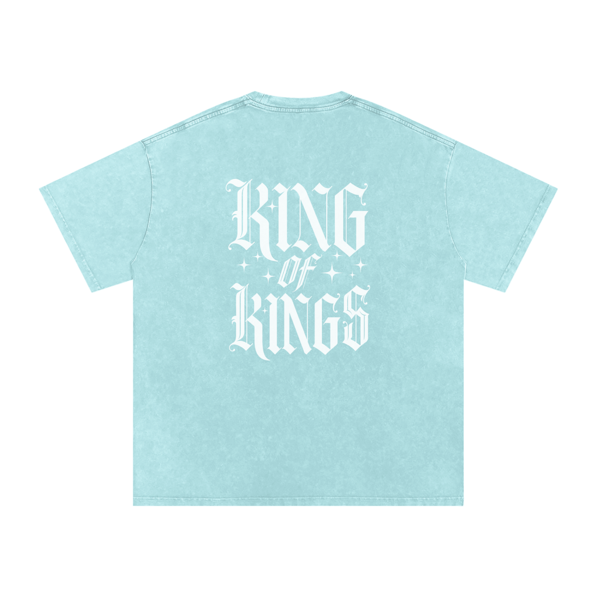 King of Kings Snow Washed Oversized Cotton T-Shirt